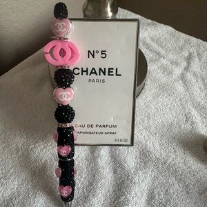 CHANEL #5 Pink and Black Hair Accessory